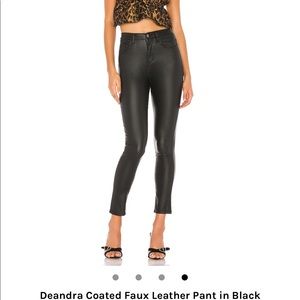 Superdown Deandra Coated Faux Leather Pant - Black